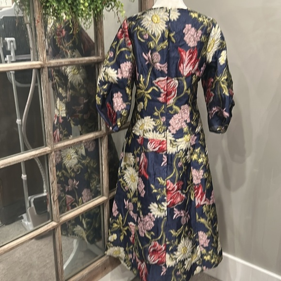 RICKIE FREEMAN FOR TERI JON
Puff-Sleeve Floral Jacquard Midi Dress 4 - Picture 8 of 9